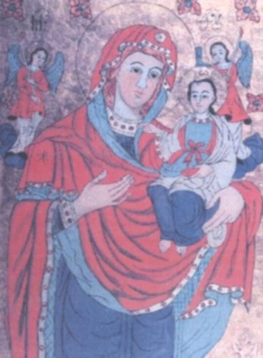 Maica Domnului "călăuzitoare" (Hodighitria), by Unknown, 1850