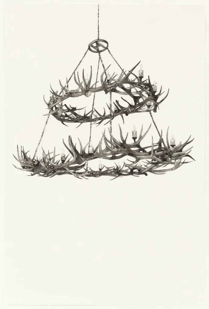 Untitled, by Matt Saunders, ink, 2003