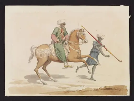A Mounted Mamluk with his Sais [Groom]