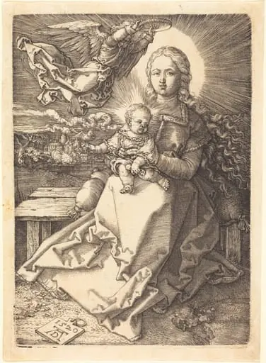 The Virgin and Child Crowned by One Angel
