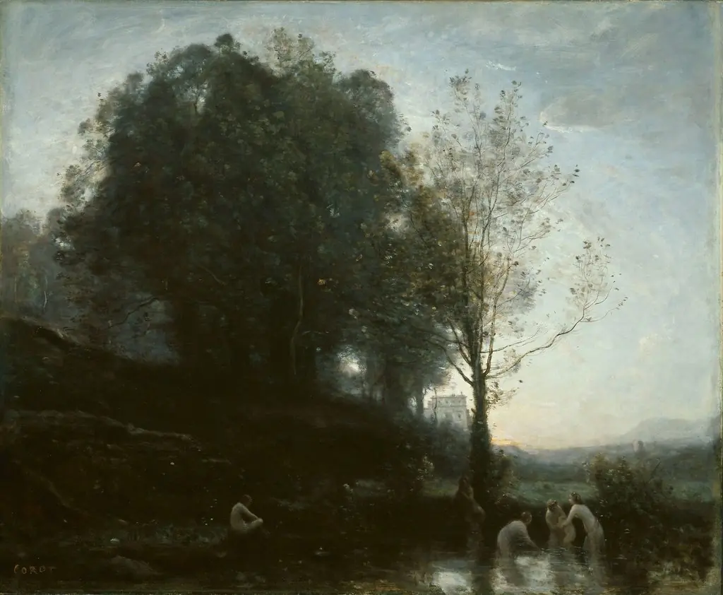 Bathing Nymphs and Child