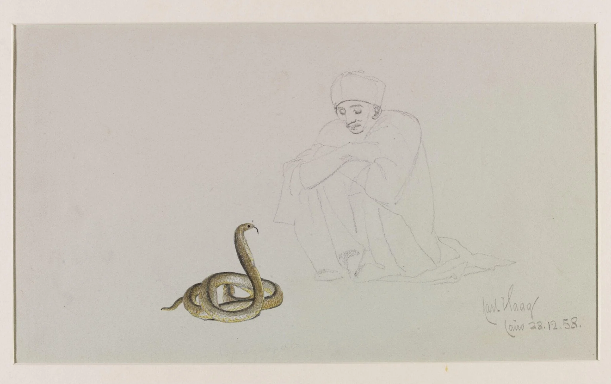 Snake Charmer with an Egyptian Cobra