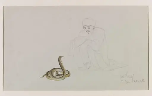 Snake Charmer with an Egyptian Cobra