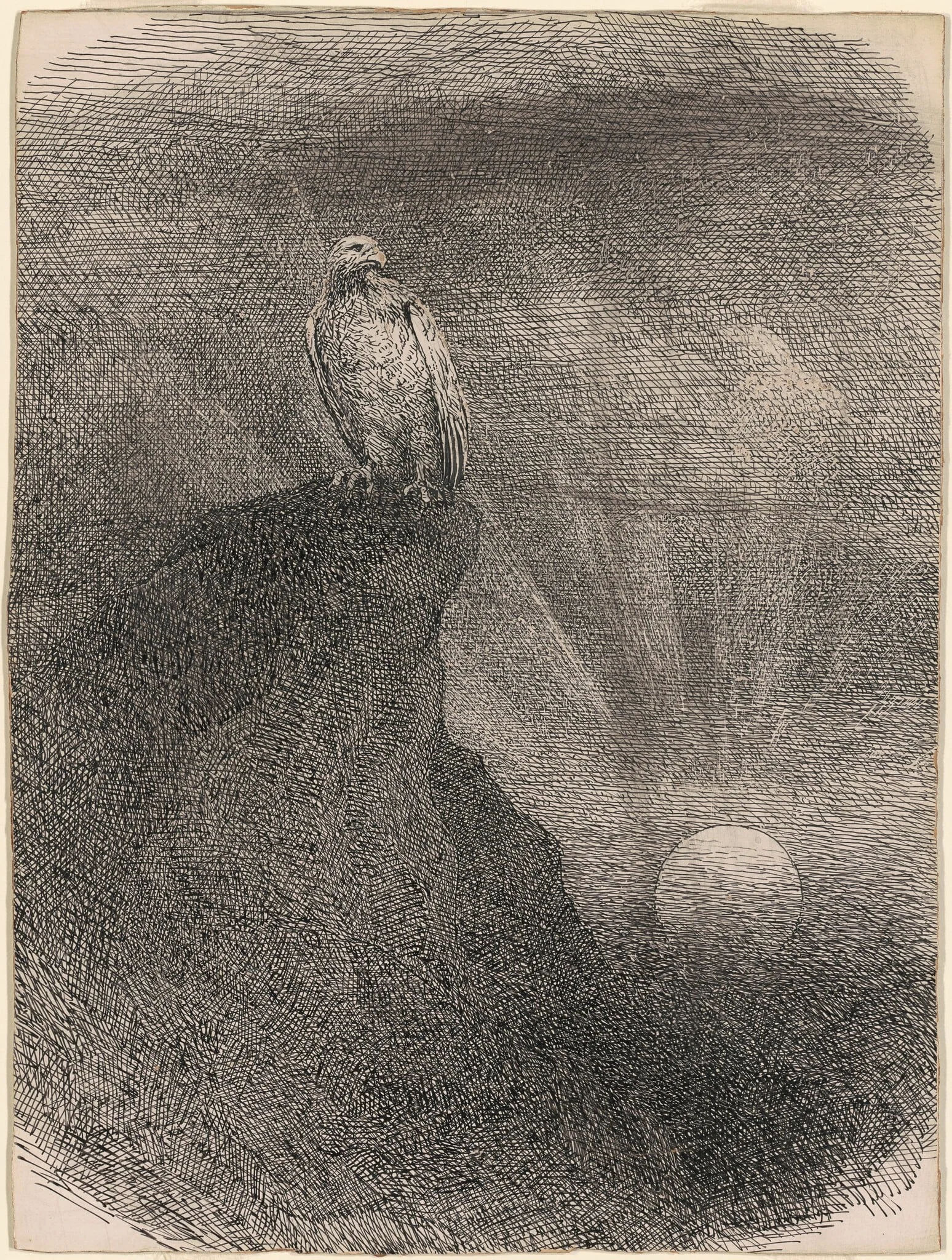 Genius, by William Holbrook Beard, ink, 1865