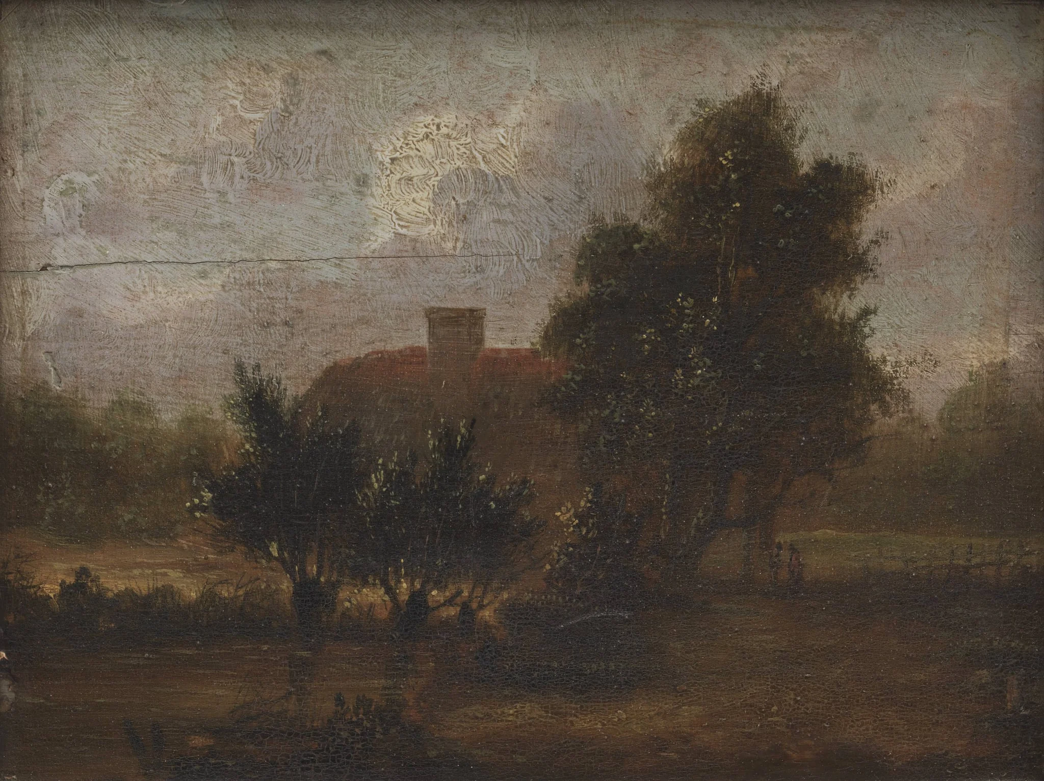 Landscape, by Unknown, unspecified, 1850