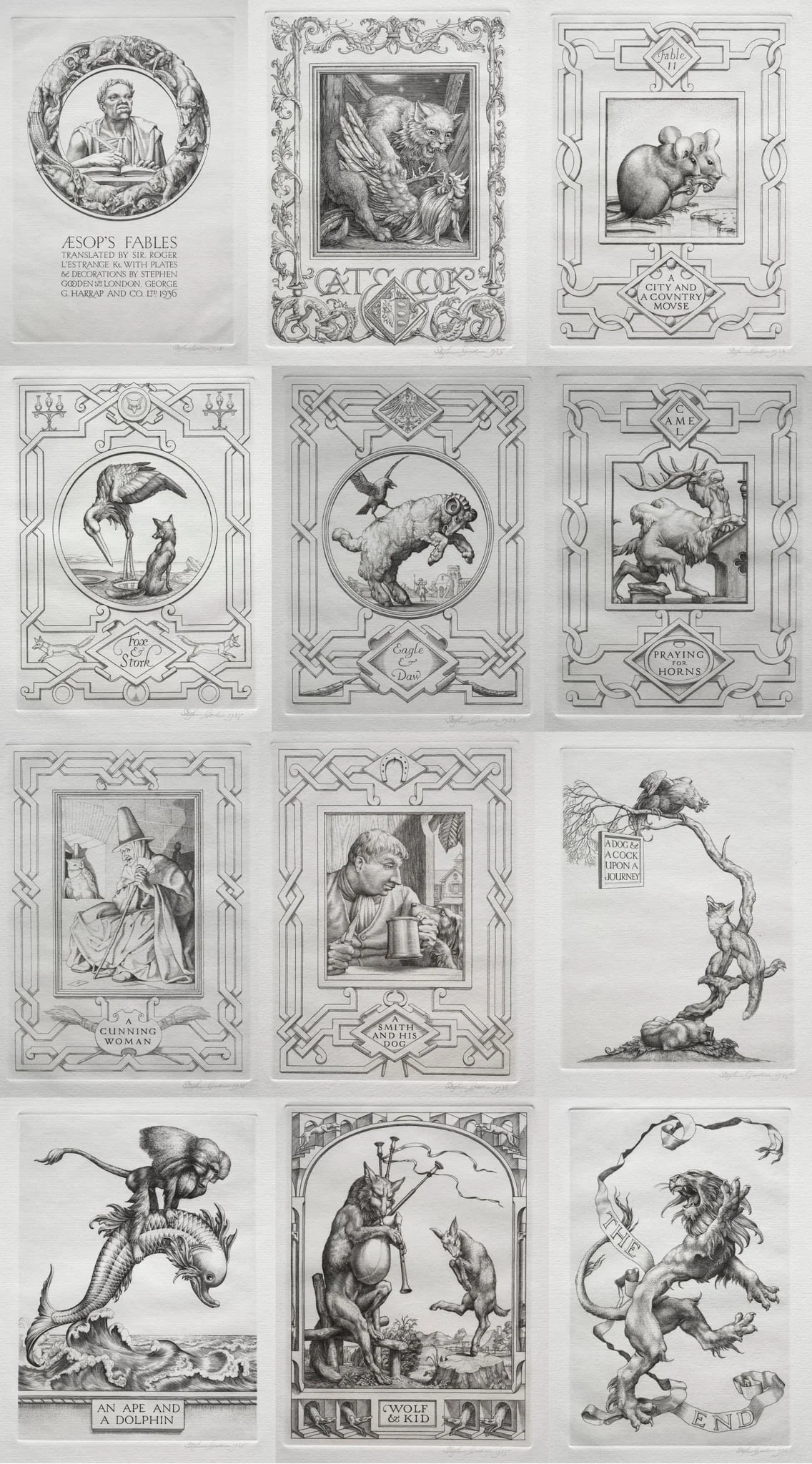 Aesop's Fables, by Stephen Gooden, 1936