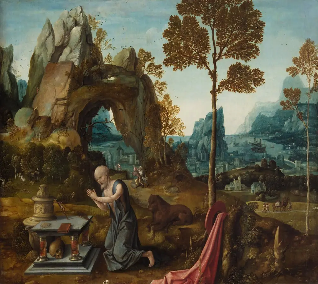 St. Jerome as penitent in a landscape