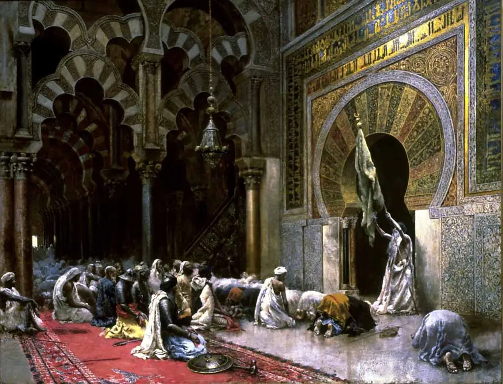 Interior of a Mosque at Cordova