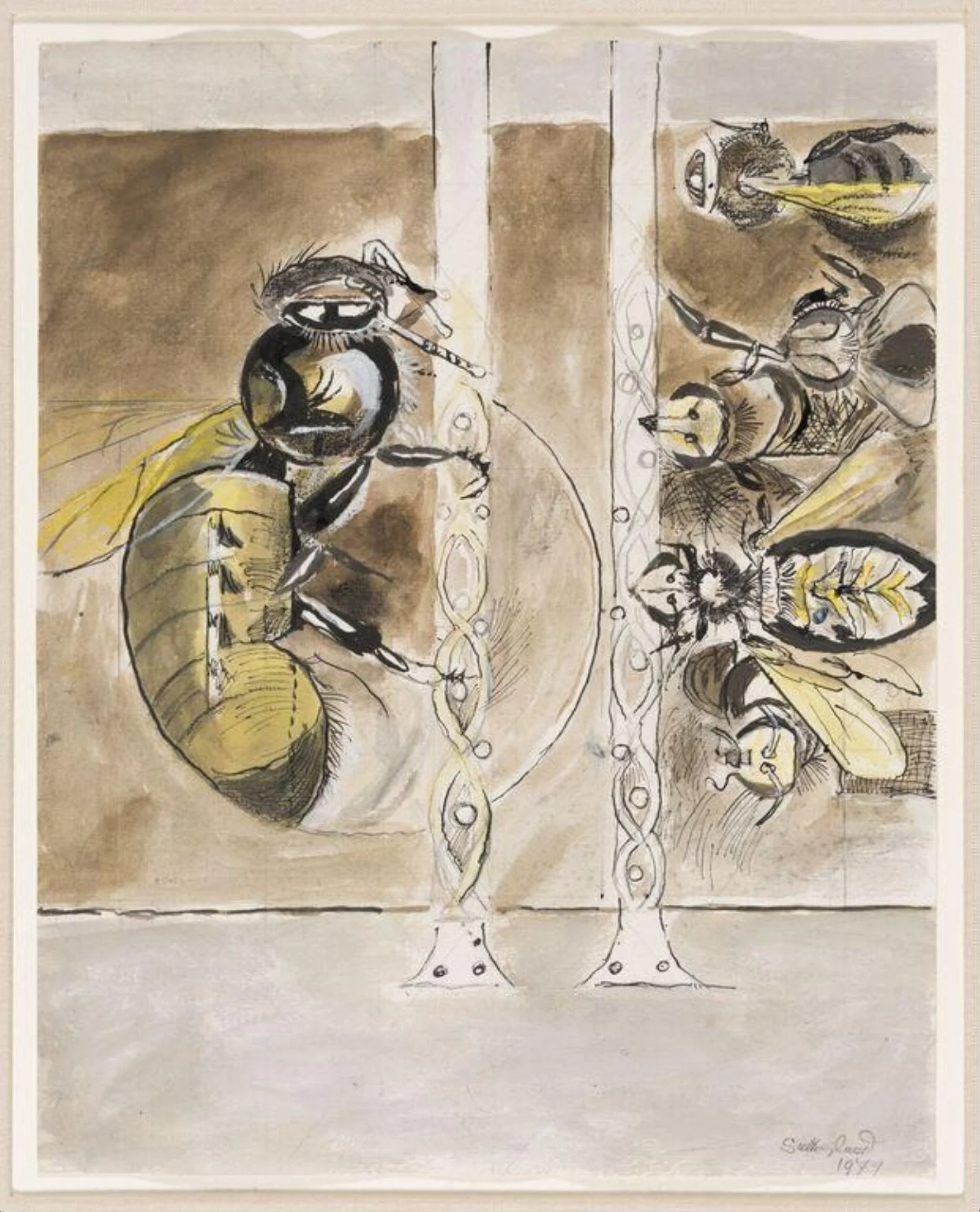 Bees: Separation of the Queen from the workers
