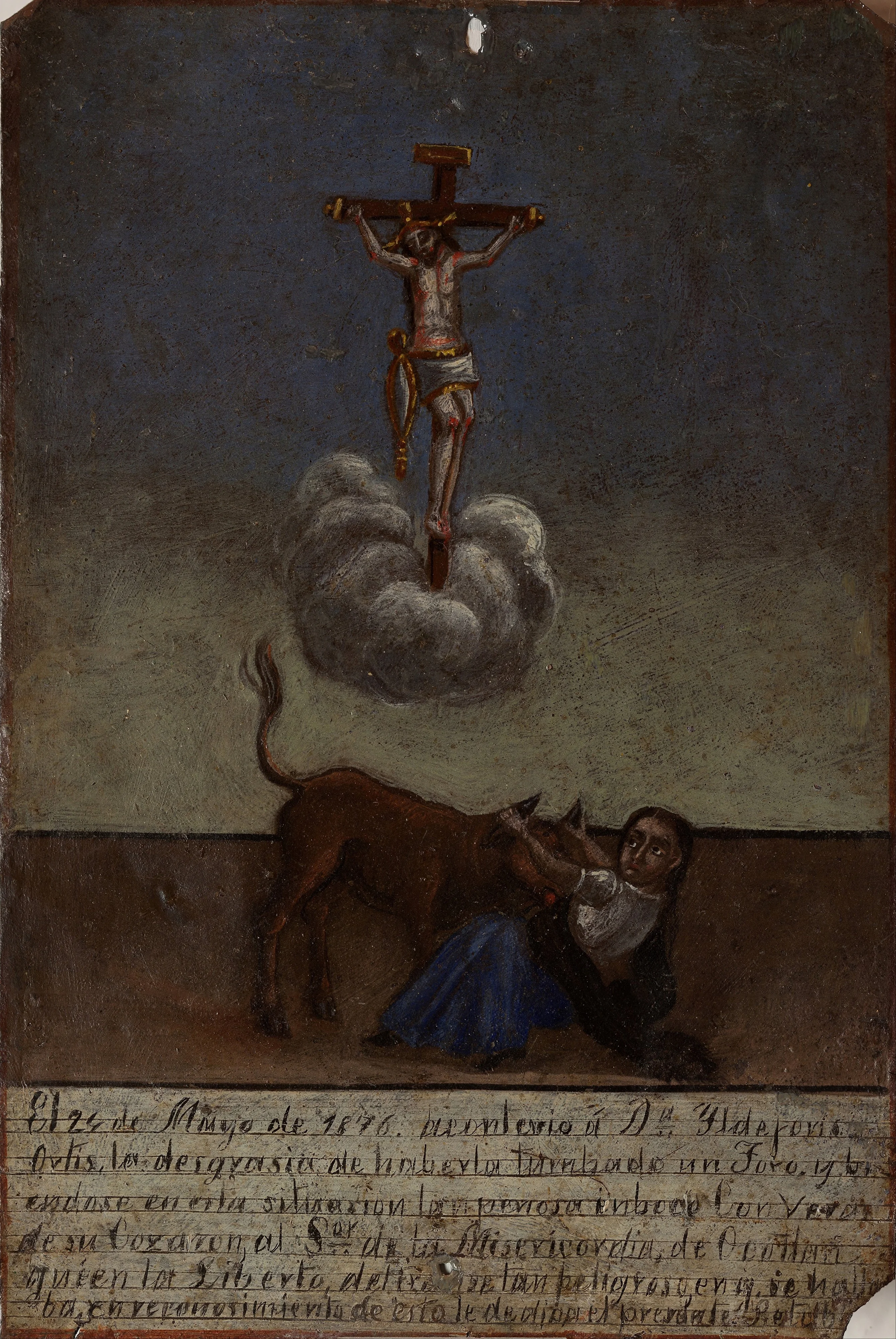 Votive offering dedicated to the Lord of Mercy, by Unknown, unspecified, 1888