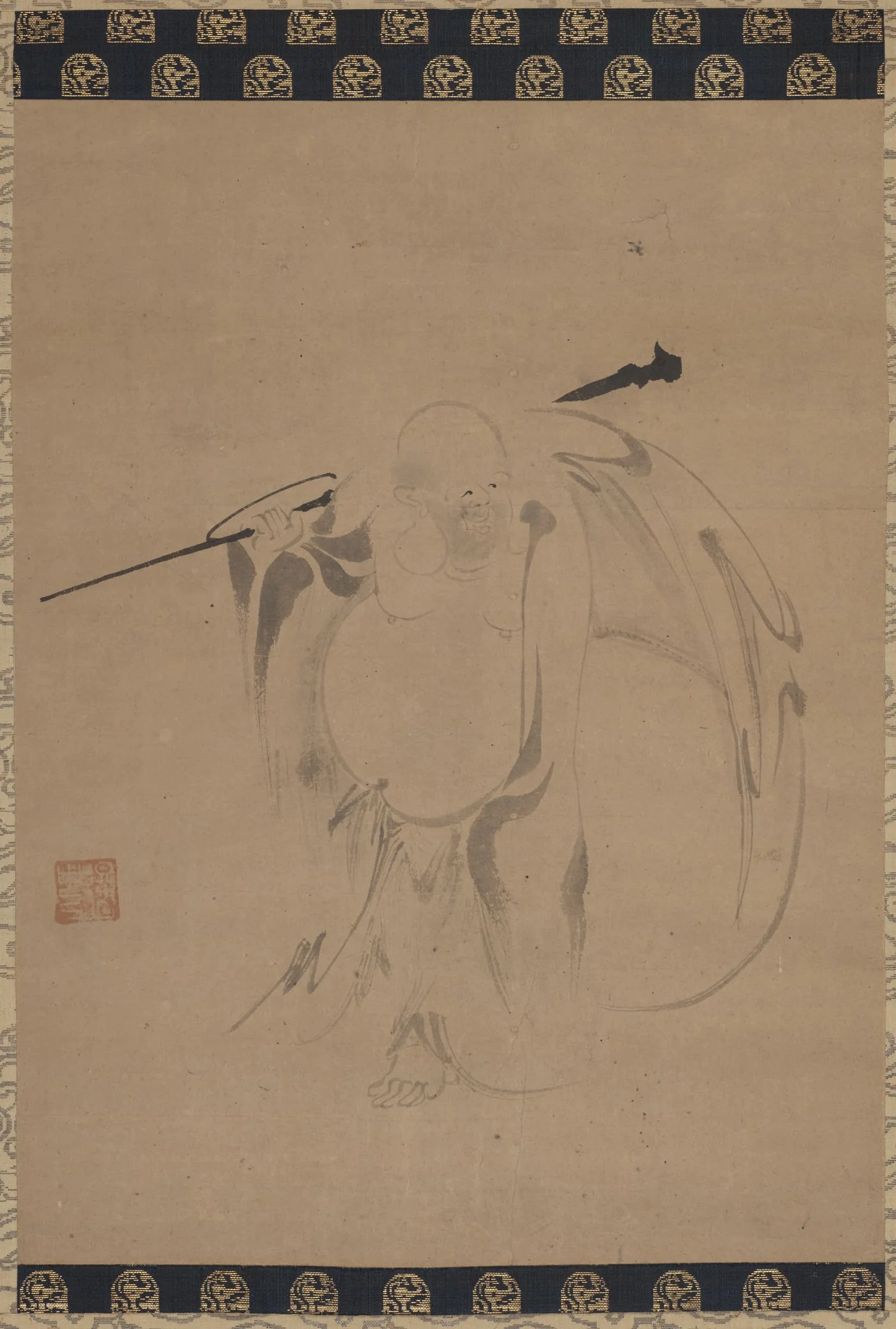 Hotei, by Tokuchū, unspecified, 1404