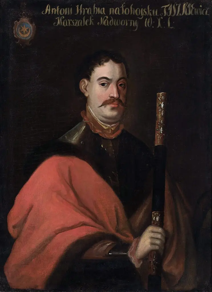 Portrait of Antoni Jan Tyszkiewicz (1609–1649), Leliwa coat of arms, court marshal of the Grand Duchy of Lithuania