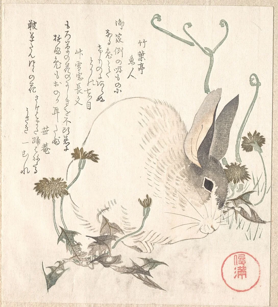Untitled, by Kubo Shunman, ink, 1820