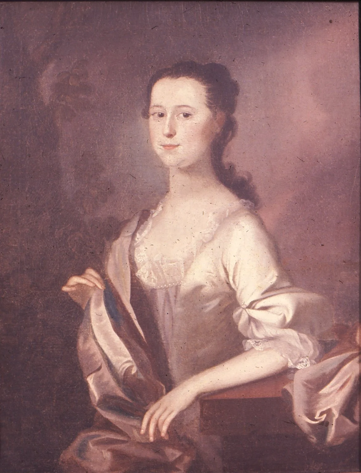 Mrs. Wyseman Clagett (Née Lettice Mitchell; Later Mrs. Simon McQuesten), by Joseph Blackburn, oil, 1760