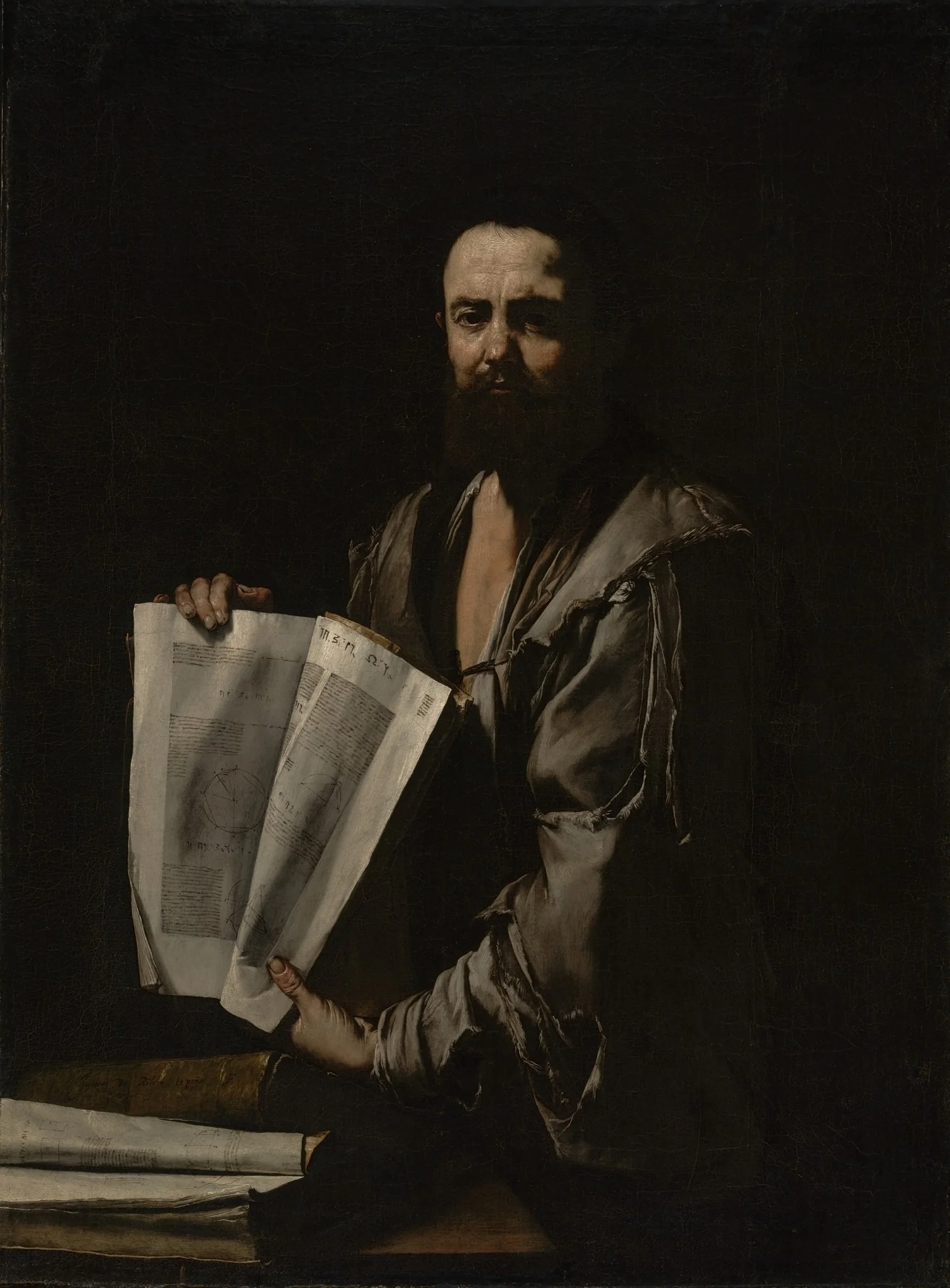 Euclid, by Jusepe de Ribera, oil, 1630