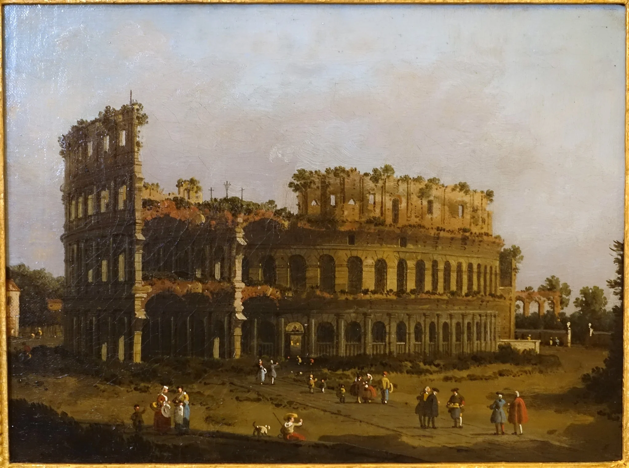 The Colosseum, by Canaletto, oil, 1743