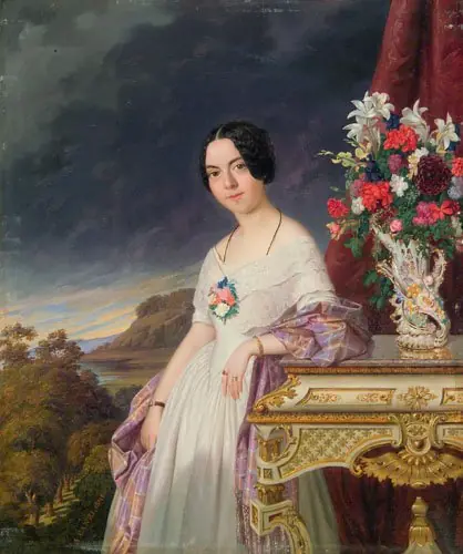 Porträt der Szidónia Károlyi (Mrs. György Lenhossék)