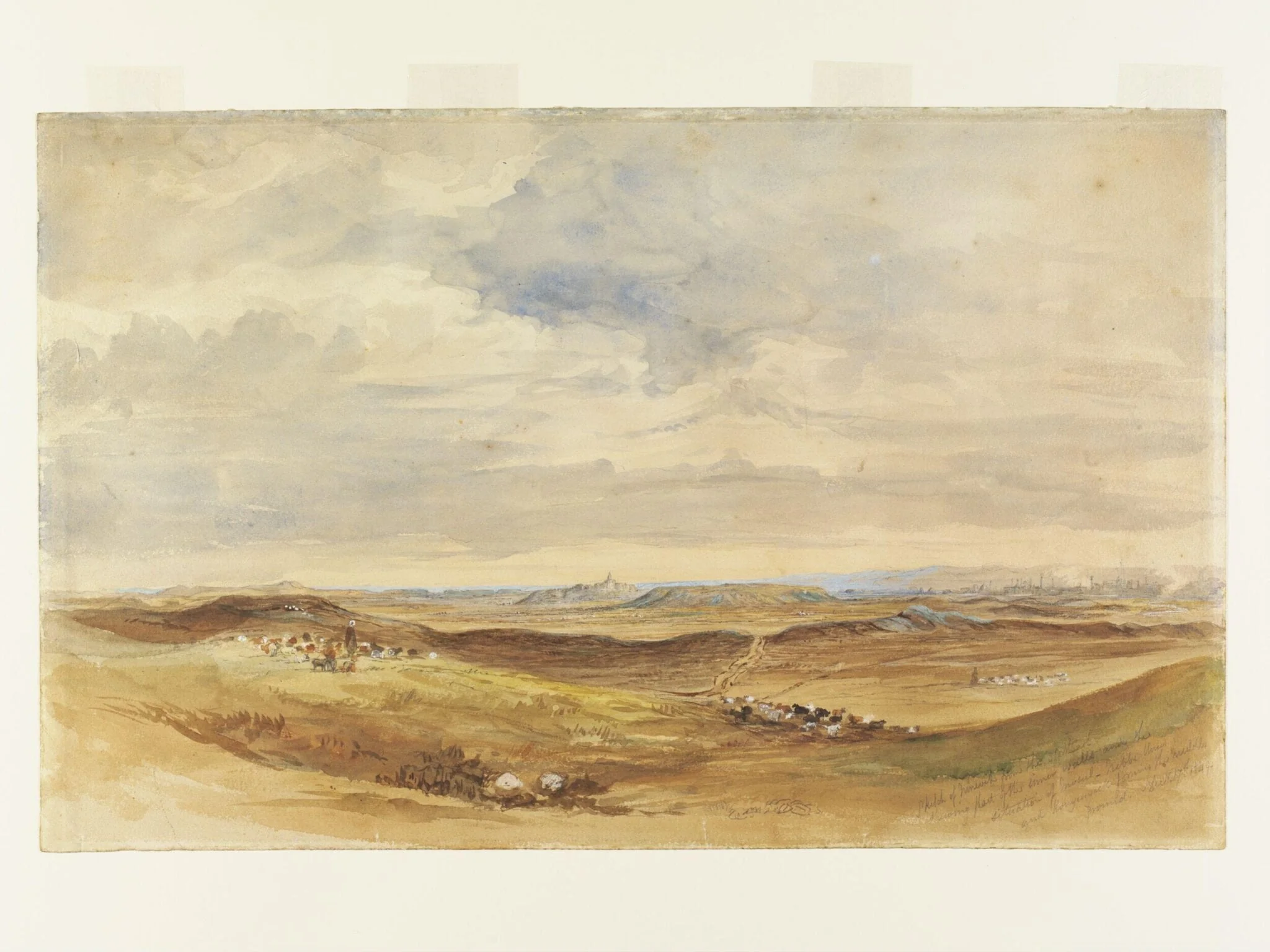Nineveh from the North-East, by Frederick Charles Cooper, watercolor, 1849