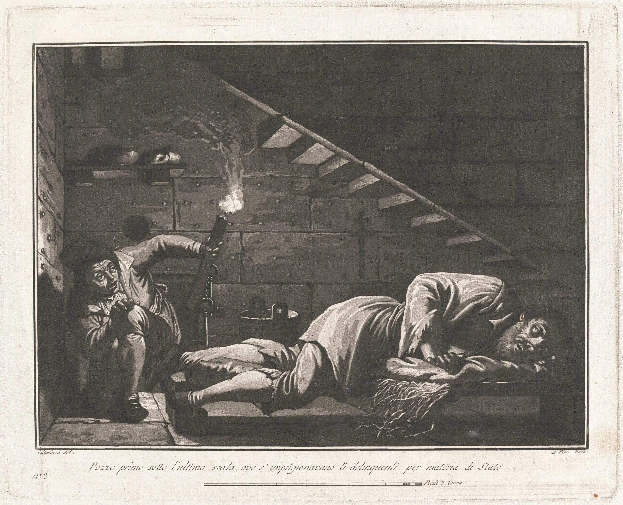 The "Well," for Violators of State Law, by Giovanni De Pian, ink, 1797