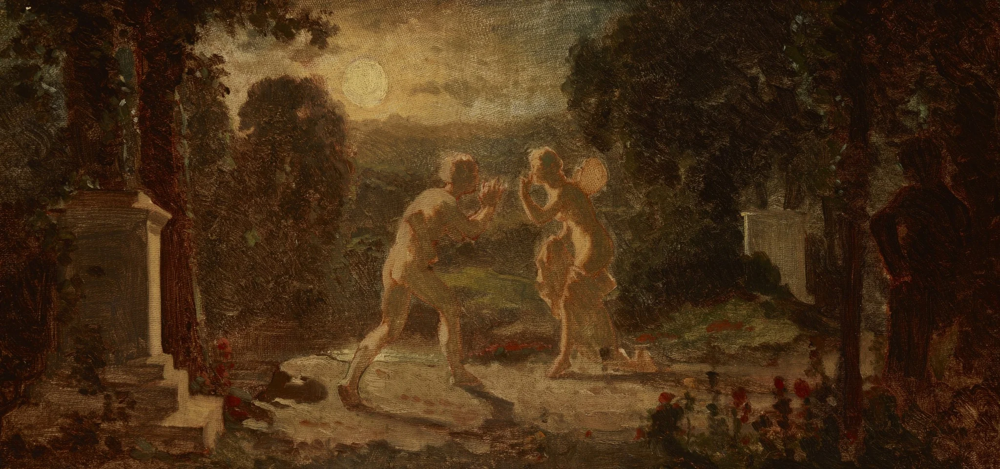 Conversation of Statues, by Artur Grottger, unspecified, 1865