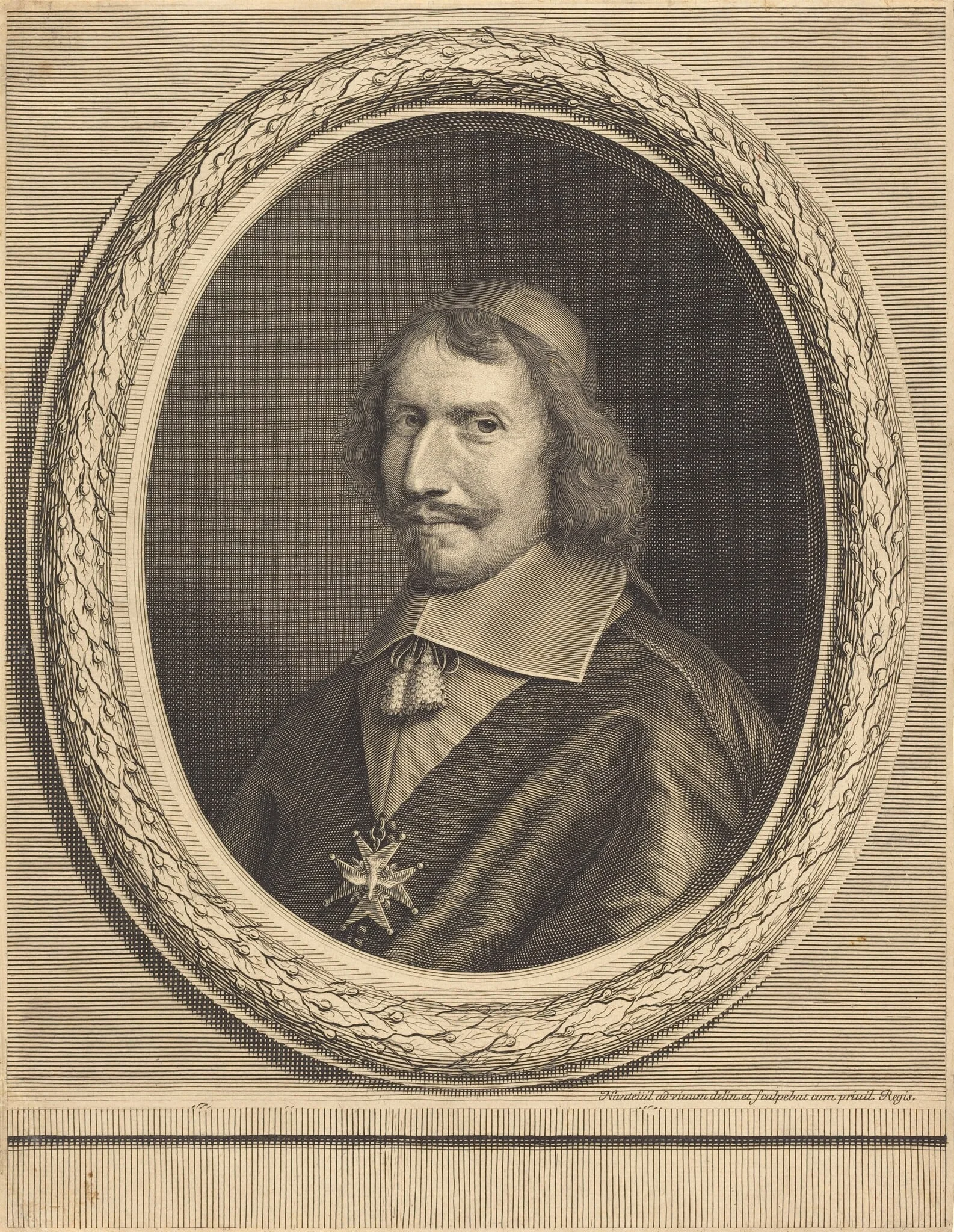Cardinal Antonio Barberini, by Robert Nanteuil, ink, 1657