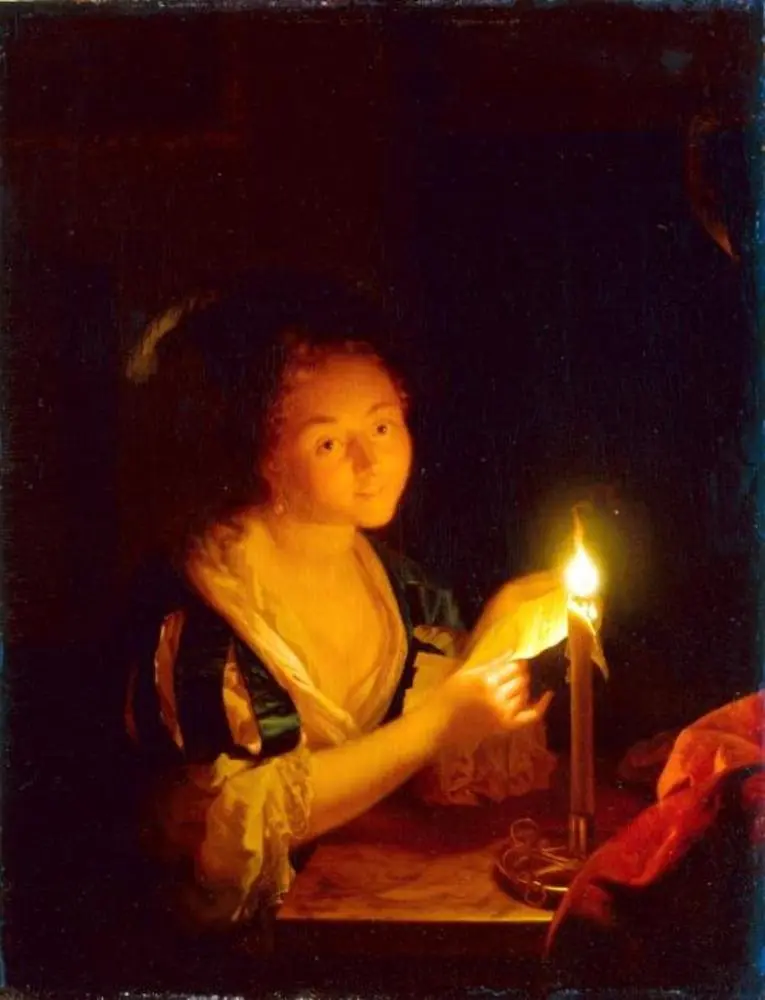 A Girl Reading a Letter