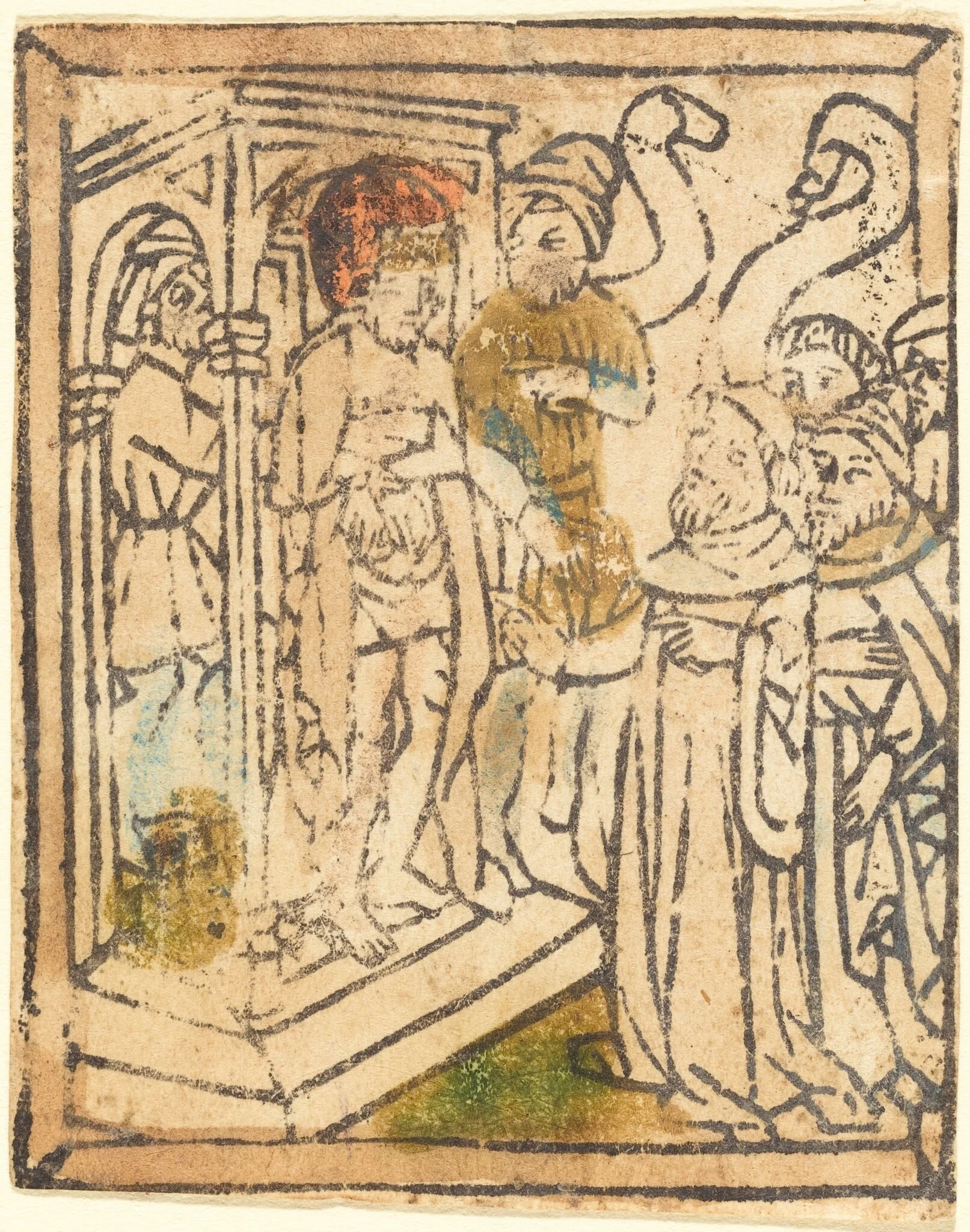 Ecce Homo, by German 15th Century, ink, 1445