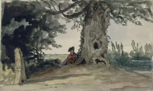 Margate, girl under tree
