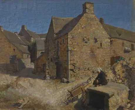 The woman at the source. Brittany