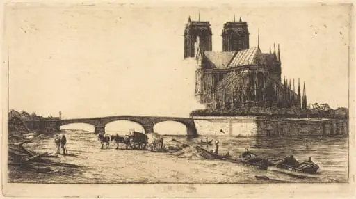L'abside de Notre-Dame de Paris (The Apse ofthe Cathedral of Notre-Dame, Paris)