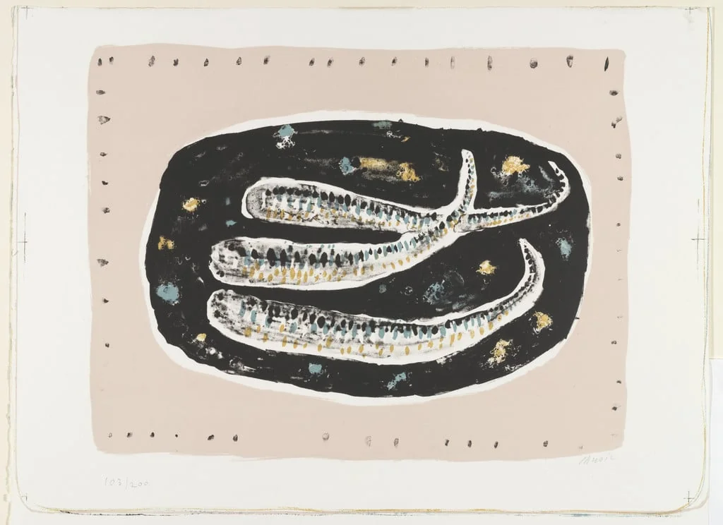 Untitled, by Zoran Mušič, ink, 1951