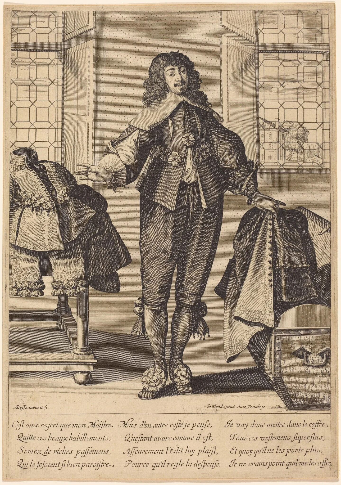 The Valet, by Abraham Bosse, ink, 1639
