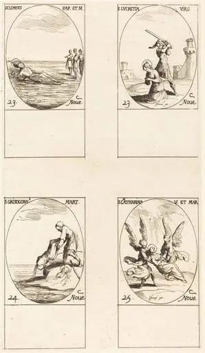 St. Clement; St. Lucretia; St. Chrysogonus; St. Catharine
