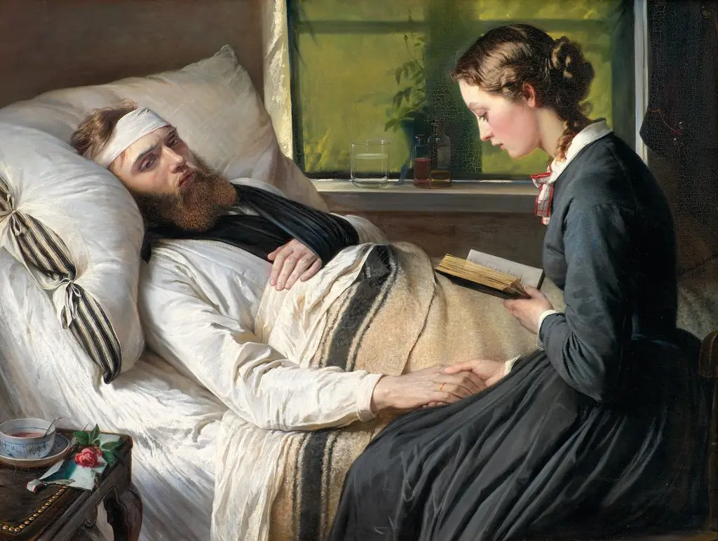 A Wounded Danish Soldier