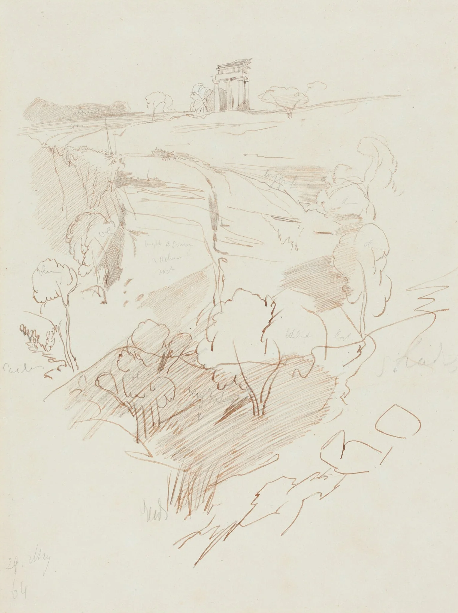 Ruined Temple on a Hill