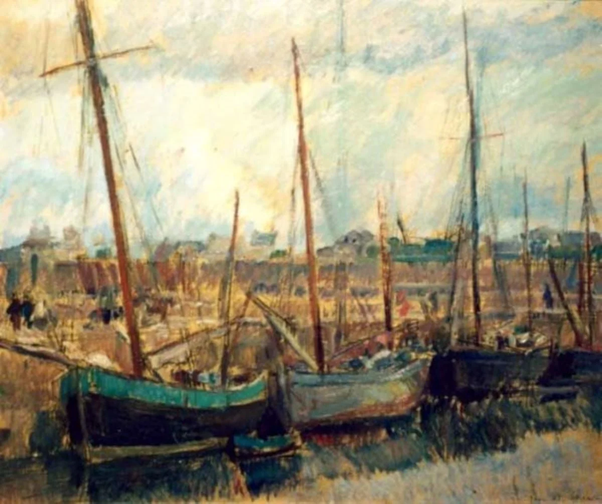 Vedere din port, by Nicolae Dărăscu, unspecified, 1931