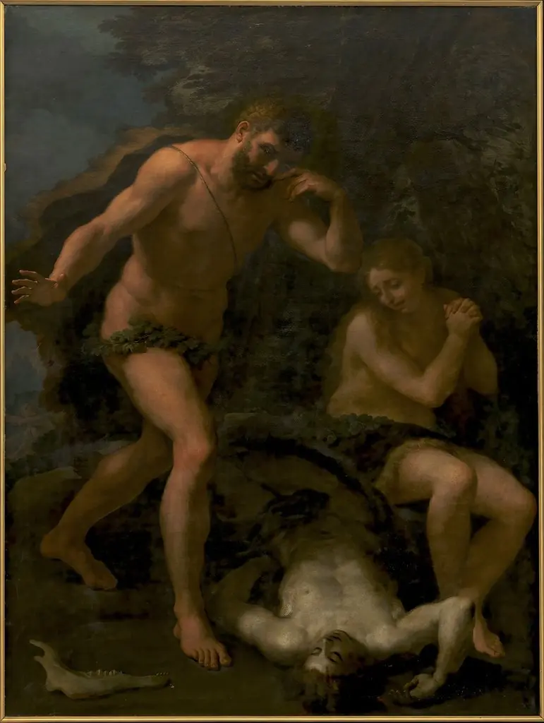 Adam and Eve Lamenting over the Body of Abel