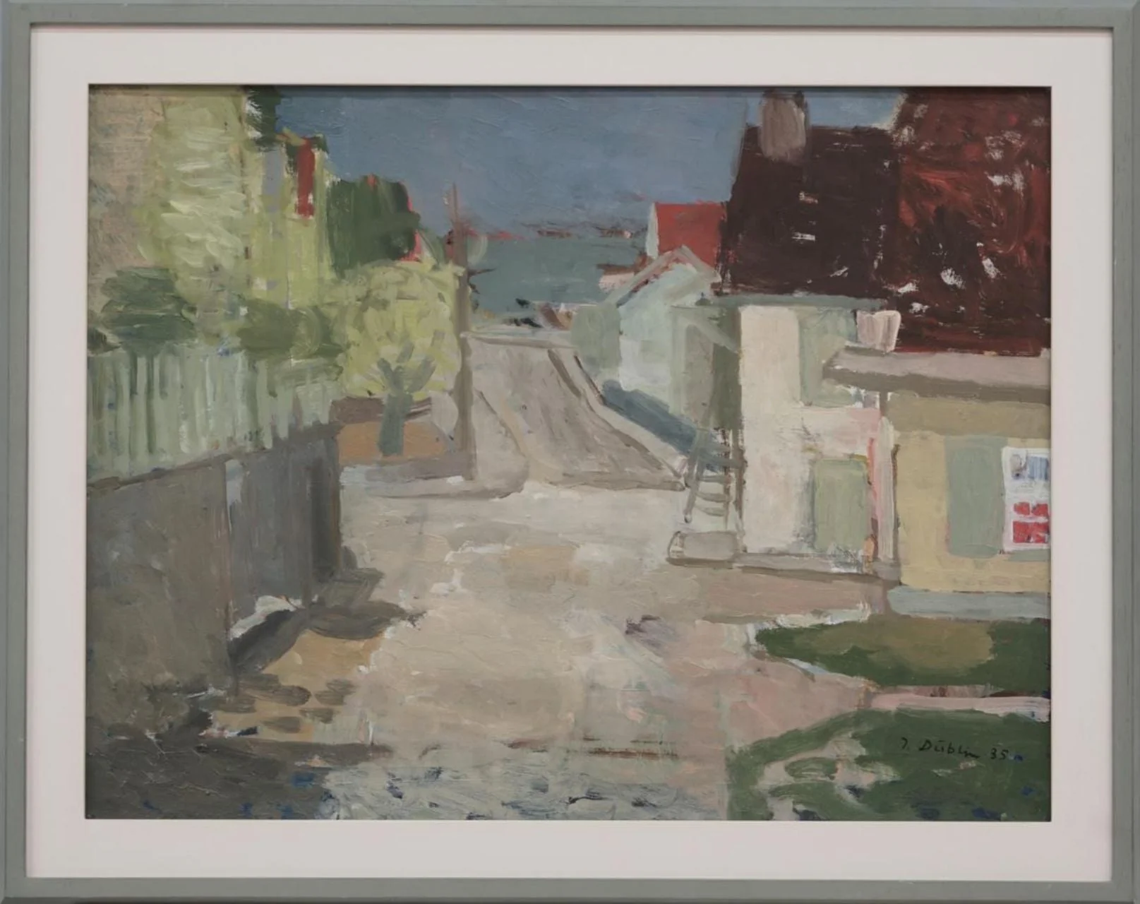 Düblin, Jacques - Malerei, Strasse in Oberwil