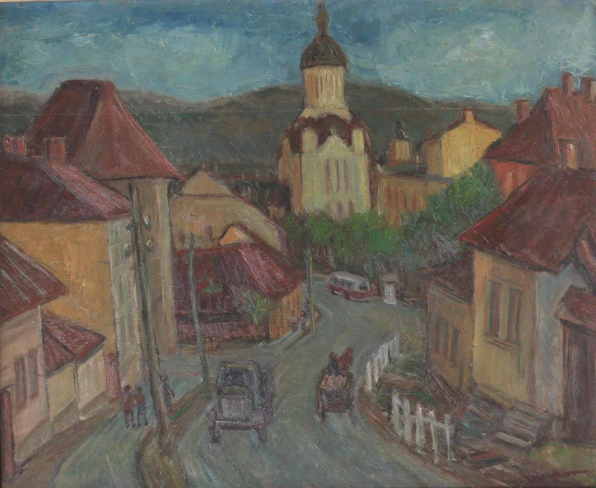 Peisaj de pe strada Turzii, by Coriolan Munteanu, unspecified, 1950