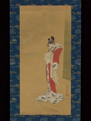 雪中縁先美人図|Beauty on a Veranda in Snow