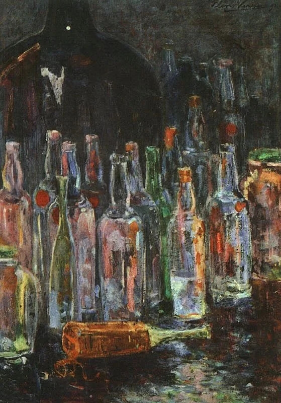 Stilleven met flessen, by Floris Verster, oil, 1896