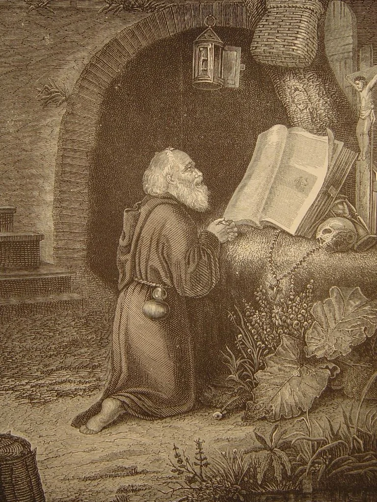 The Hermit Praying