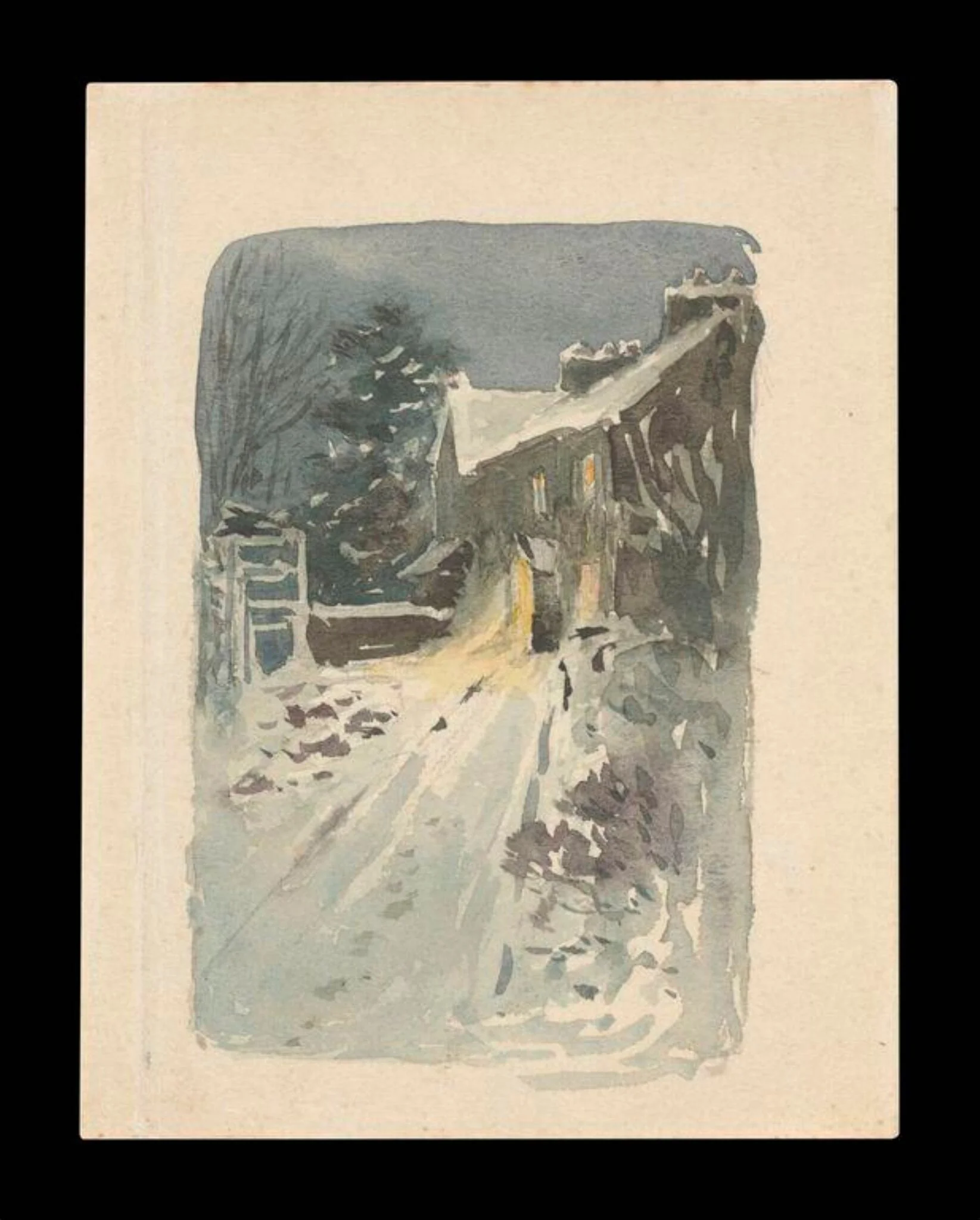 Hill Top by night, by Beatrix Potter, watercolor, 1910