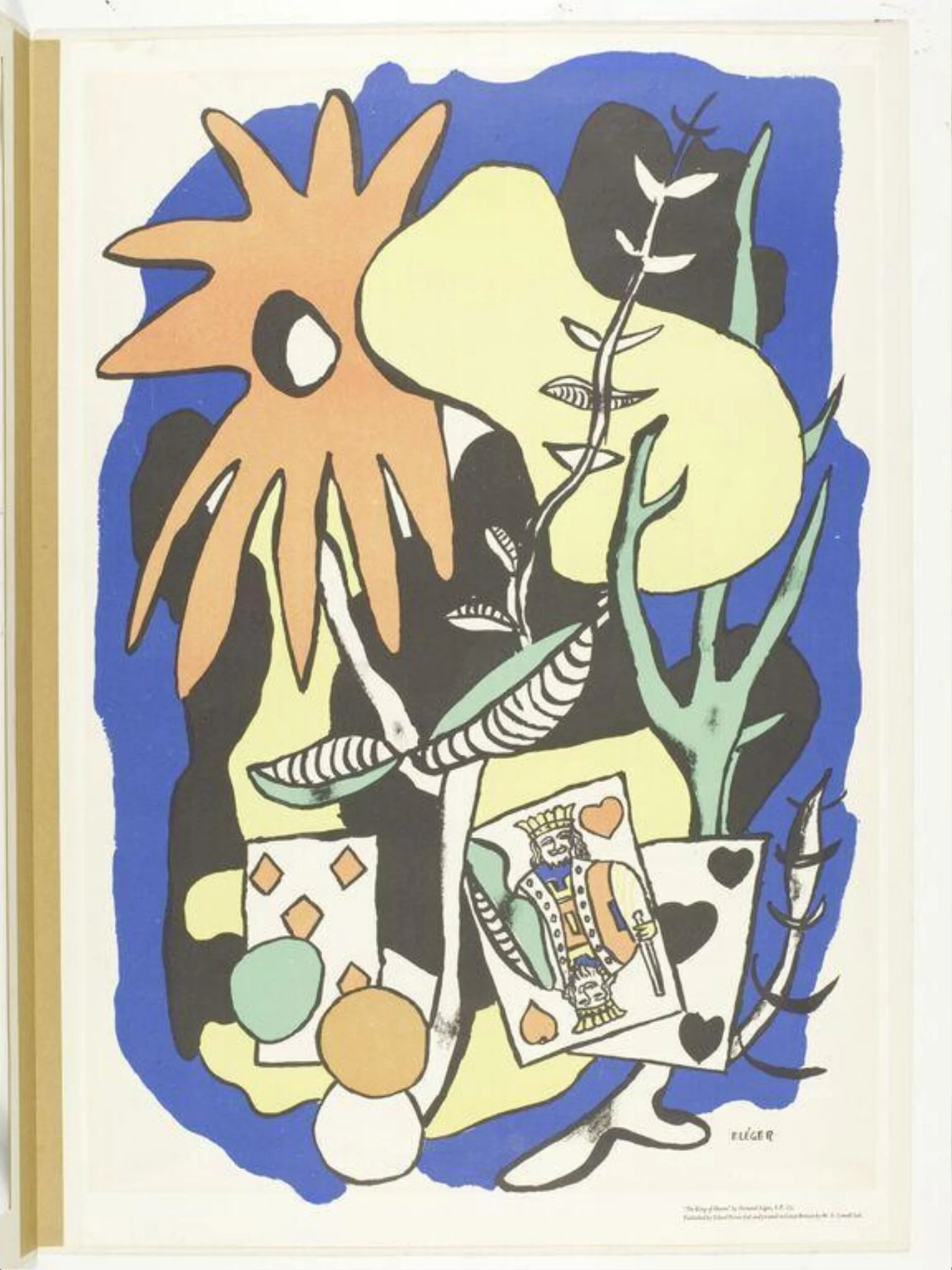 "The King of Hearts" No.25, by Fernand Léger, 1949