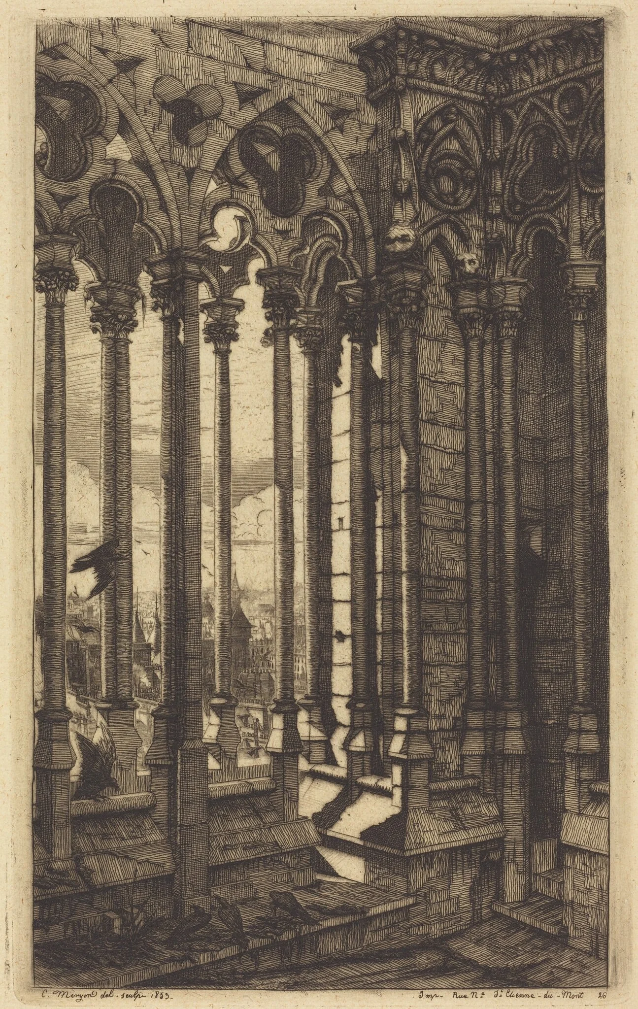 La galerie Notre-Dame, Paris (The Gallery of Notre Dame, Paris)