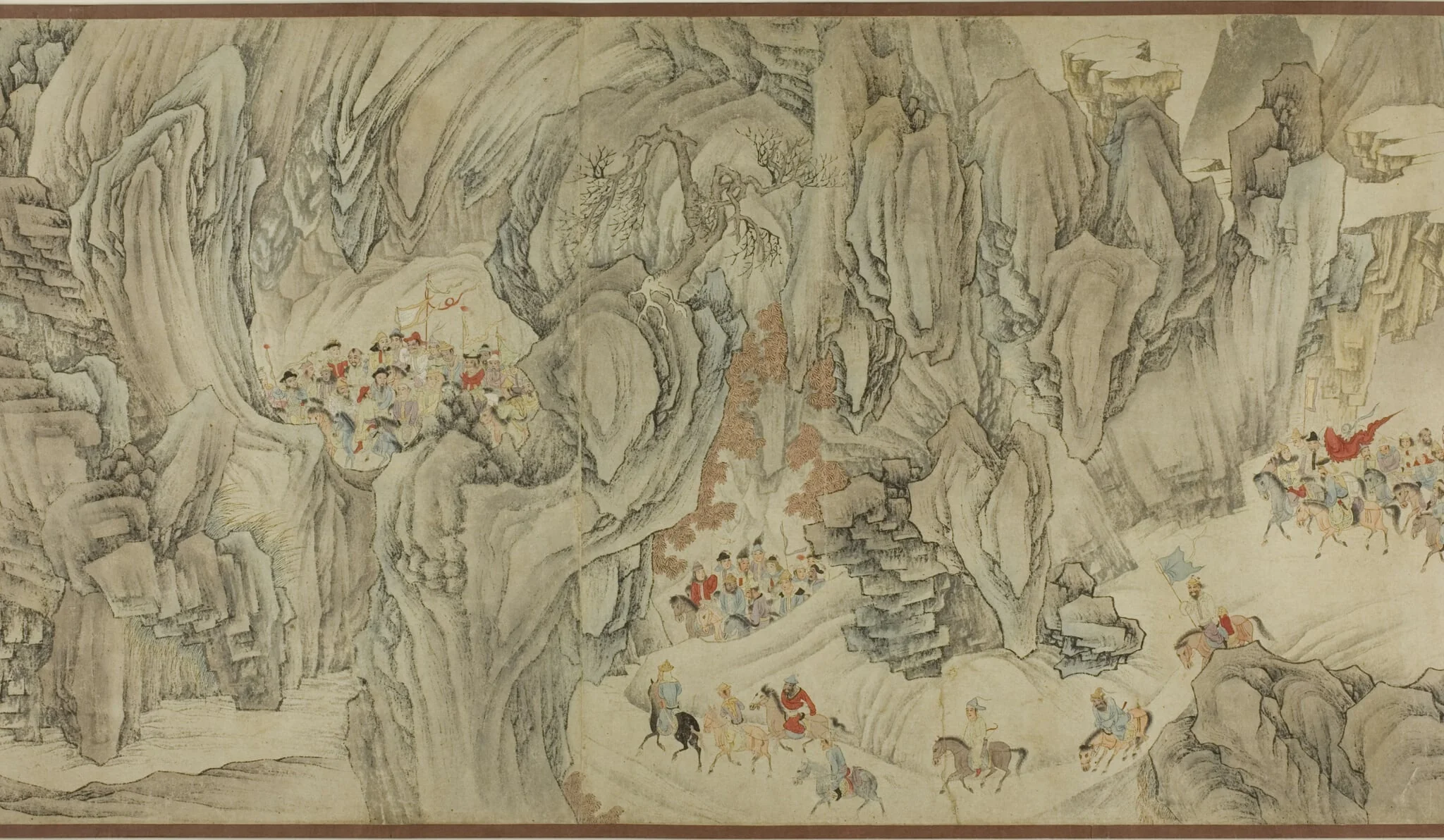 A Hunt in the Mountains of Heaven, by Unknown, ink, 1650