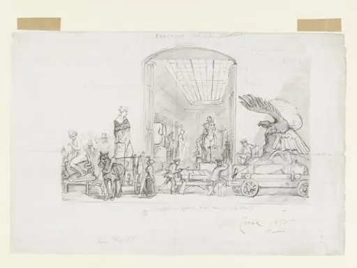 Sculpture Gallery door-way at the Exposition Universelle, Paris
