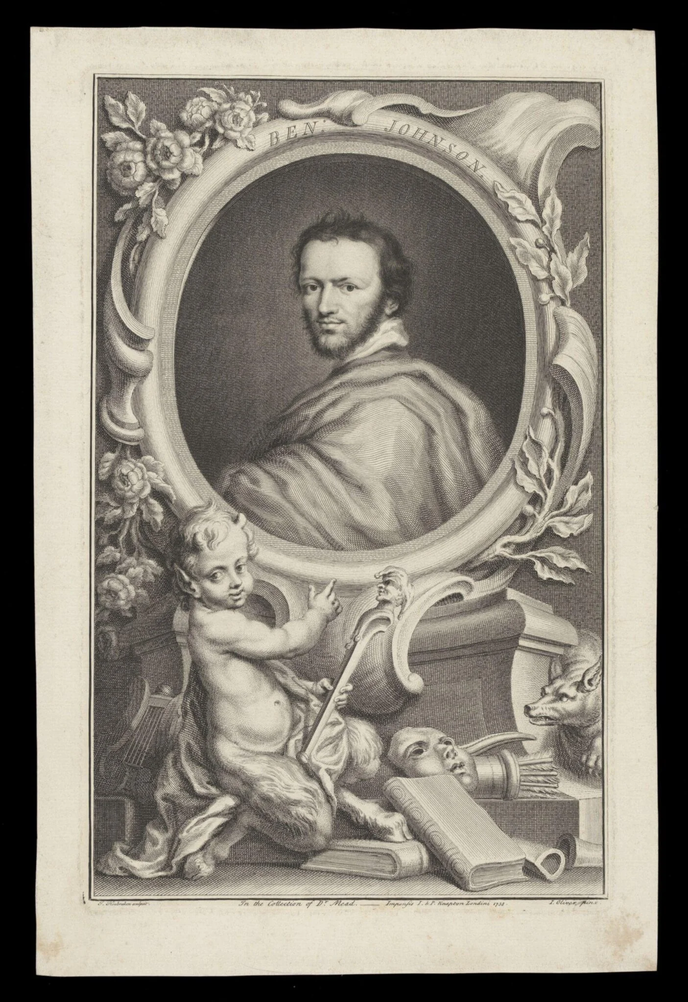 H Beard Print Collection, by Isaac Oliver, 1738
