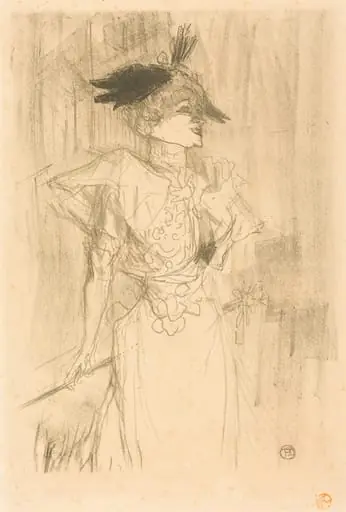 Mlle. Marcelle Lender, Standing (Mlle. Marcelle Lender, debout)