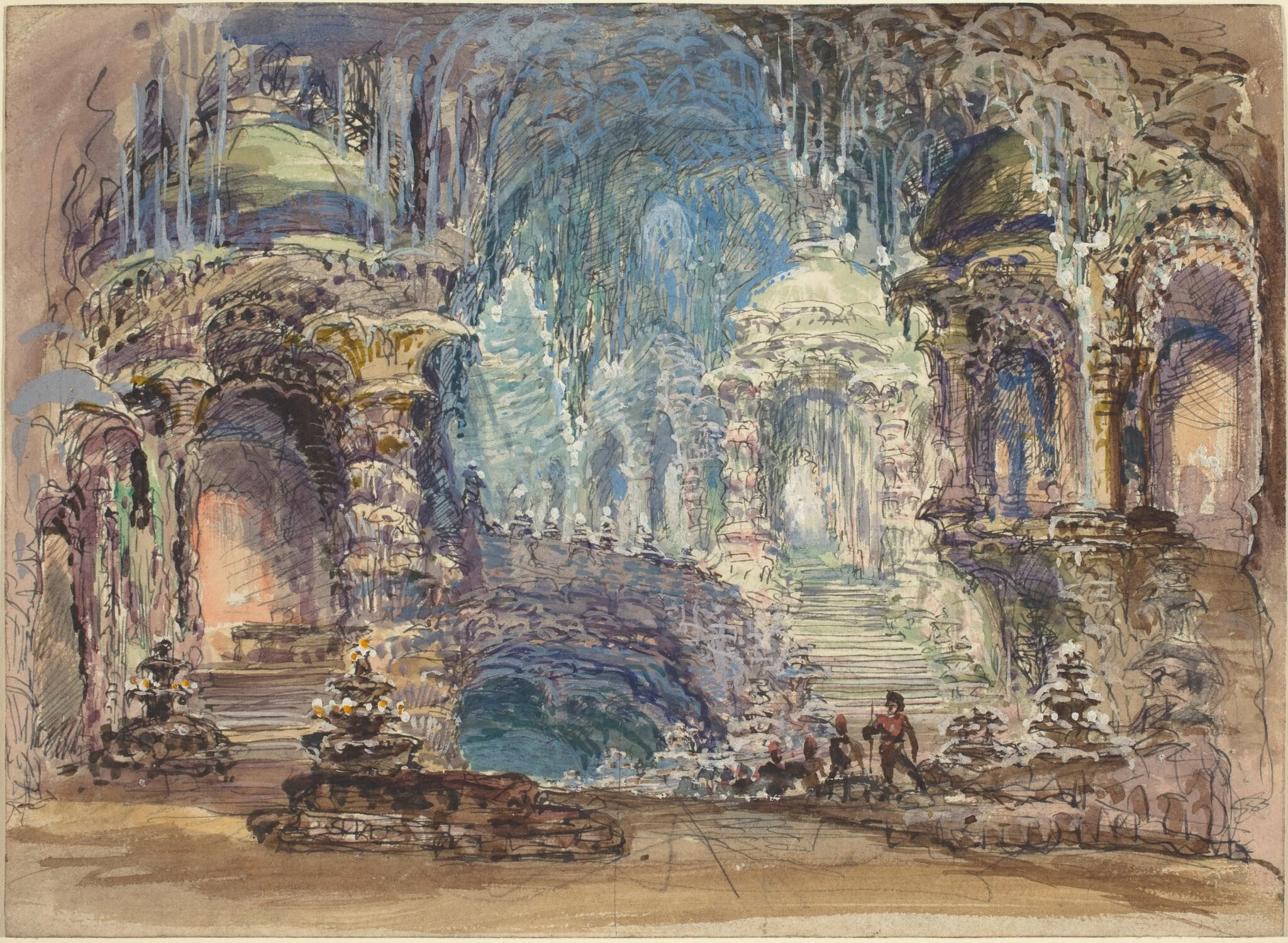 Fantastic Pavilions in a Grotto